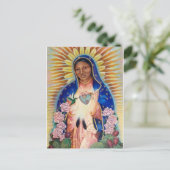 Maagdelijke Mary - Onze Dame van Guadalupe Briefkaart (Staand voorkant)