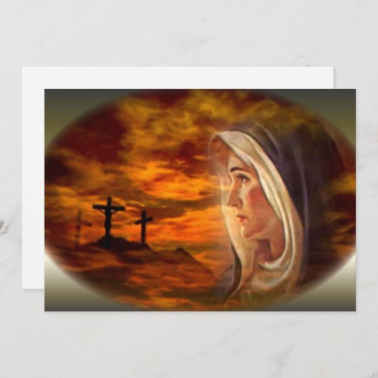 Maagdenbloem en drie kruisingen (Voorkant / Achterkant)