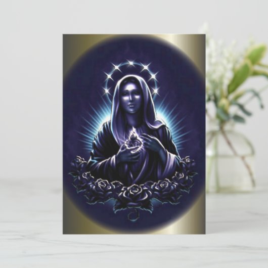 Maagdenbloem en Paarse Rozen (Staand voorkant)