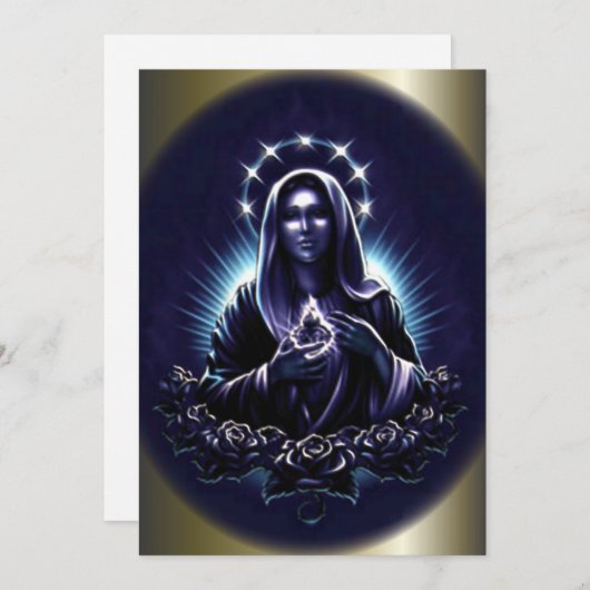 Maagdenbloem en Paarse Rozen (Voorkant / Achterkant)