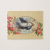 Maagdenbloem Mary Assumption Angels Roze Roses Legpuzzel (Horizontaal)