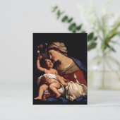 Maagdenbloem Mary en Baby Child Jesus-Sirani Briefkaart (Staand voorkant)