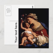 Maagdenbloem Mary en Baby Child Jesus-Sirani Briefkaart (Voorkant / Achterkant)