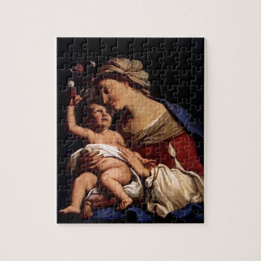 Maagdenbloem Mary en Baby Child Jesus-Sirani Legpuzzel (Verticaal)