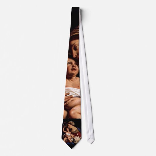 Maagdenbloem Mary en Baby Child Jesus-Sirani Stropdas (Voorkant)