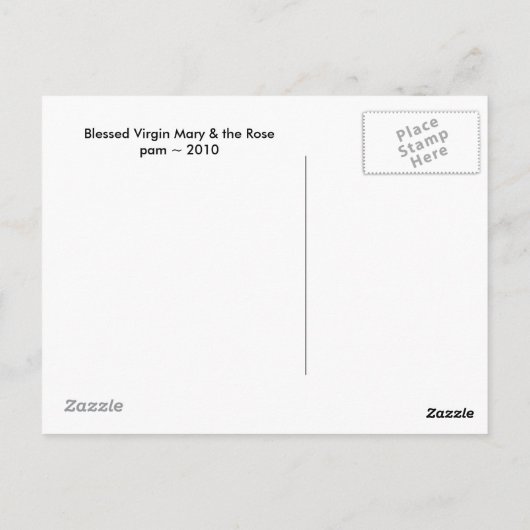 Maagdenbloem Mary en het Roos Briefkaart (Achterkant)