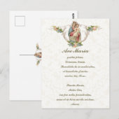 Maagdenbloem Mary Jesus Latijn  Briefkaart (Voorkant / Achterkant)