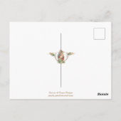 Maagdenbloem Mary Jesus Latijn  Briefkaart (Achterkant)