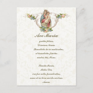 Maagdenbloem Mary Jesus Latijn Briefkaart