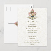 Maagdenbloem Mary Jesus Latijn  Briefkaart (Voorkant / Achterkant)