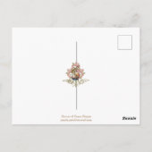 Maagdenbloem Mary Jesus Latijn  Briefkaart (Achterkant)