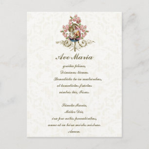 Maagdenbloem Mary Jesus Latijn Briefkaart