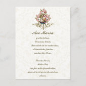 Maagdenbloem Mary Jesus Latijn  Briefkaart (Voorkant)