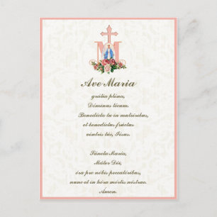 Maagdenbloem Mary Jesus Latijn  Briefkaart