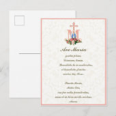 Maagdenbloem Mary Jesus Latijn  Briefkaart (Voorkant / Achterkant)