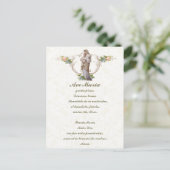 Maagdenbloem Mary Jesus Latijn  Briefkaart (Staand voorkant)