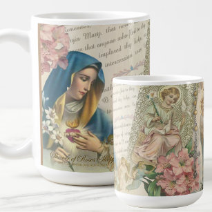 Maagdenbloem Mary  Katholieke Rosary Marian Koffiemok