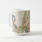 Maagdenbloem Mary  Katholieke Rosary Marian Koffiemok (Voorkant links)