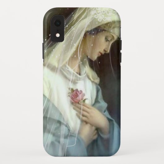 Maagdenbloem Mary Mystical Roos katholiek Case-Mate iPhone Case (Achterkant)