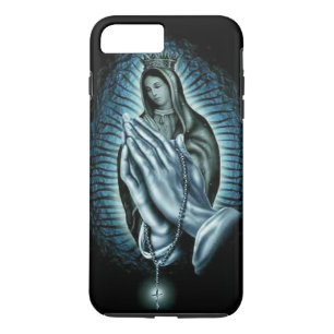 Maagdenbloem Mary Paars Prayer Rosary Case-Mate iPhone Case
