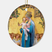 Maagdenbloem Mary, St. Therese de Kleine Bloem Keramisch Ornament (Links)