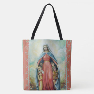 Maagdenbloem met kinderen tote bag