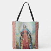 Maagdenbloem met kinderen tote bag (Achterkant)