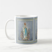 Maagdenbloem van de Rosary met rozen Koffiemok (Links)