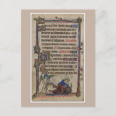 Maagdenbloem zonder blote Maagd Mary Manuscript 13 Briefkaart (Voorkant)