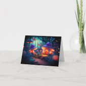 Maagdenblokjes en paddenstoeltjes, van de makelij kaart (Voorkant)