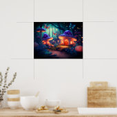 Maagdenblokjes en paddenstoeltjes, van de makelij poster (Keuken)