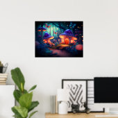 Maagdenblokjes en paddenstoeltjes, van de makelij poster (Thuiskantoor)