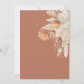 Maagdenboviene botanische terracotta pampasgras save the date (Achterkant)