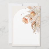 Maagdenboviene botanische terracotta pampasgras save the date (Achterkant)