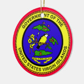 Maagdeneilanden* kerstversiering keramisch ornament (Links)