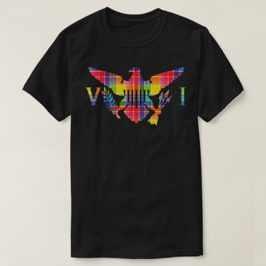 Maagdeneilanden Madras VI-vlag T-shirt (Design voorkant)