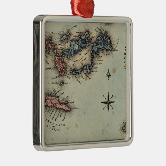 Maagdeneilanden Metalen Ornament (Rechts)