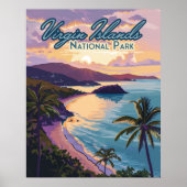 Maagdeneilanden Nationaal Park Beach St John Poster (Voorkant)