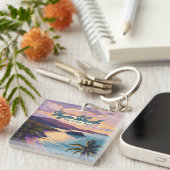 Maagdeneilanden Nationaal Park Beach St John Sleutelhanger (Voorkant Rechts)