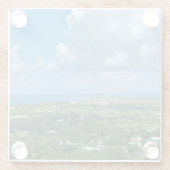 Maagdeneilanden St. Croix Sandy Point USVI Tropisc Glazen Onderzetter (Achterkant)