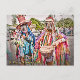 Maagdeneilanden St. Croix VI Masqueraders Caribisc Briefkaart