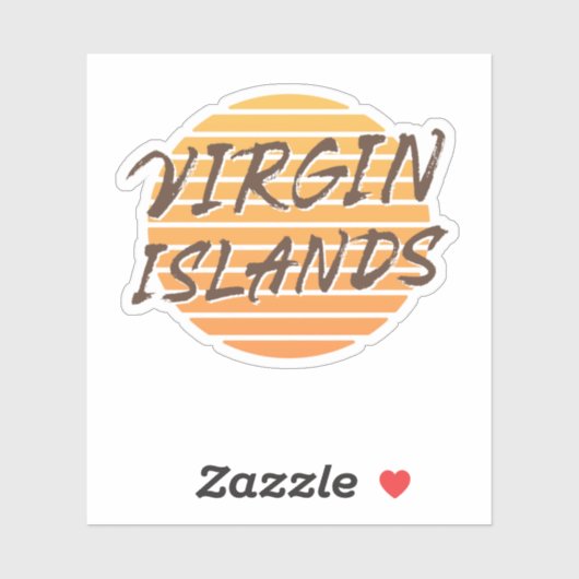 Maagdeneilanden Sticker (Vel)