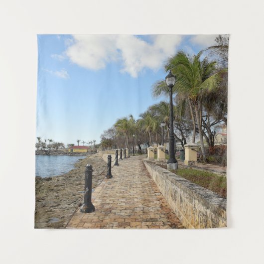 Maagdeneilanden Tropische Waterfront St. Croix USV Wandkleed (Voorkant)