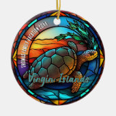 Maagdeneilanden Vakantie Souvenir Keramisch Ornament (Voorkant)