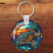 Maagdeneilanden Vakantie Souvenir  Sleutelhanger (Voorkant)