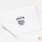 Maagdeneilanden Vierkante Sticker (Envelop)