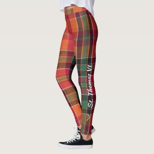 Maagdeneilanden Vlag Caribische USVI St. Thomas Leggings (Links)