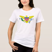 Maagdeneilanden Vlag T-shirt (Voorkant)