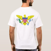 Maagdeneilanden Vlag T-shirt (Achterkant)