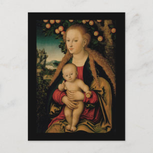 Maagdenkind onder Apple Tree Cranach Briefkaart